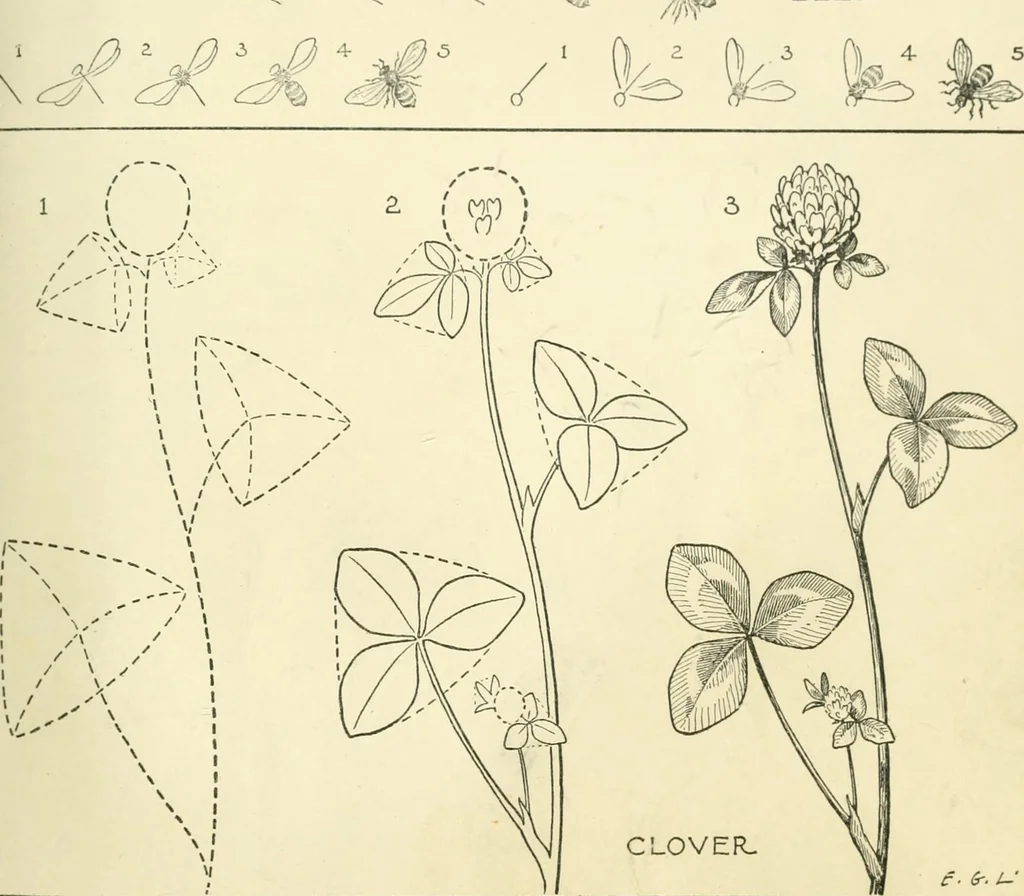 An illustration from Drawing made easy : a helpful book for young artists; the way to begin and finish your sketches, clearly shown step by step, 1921, leaf 35