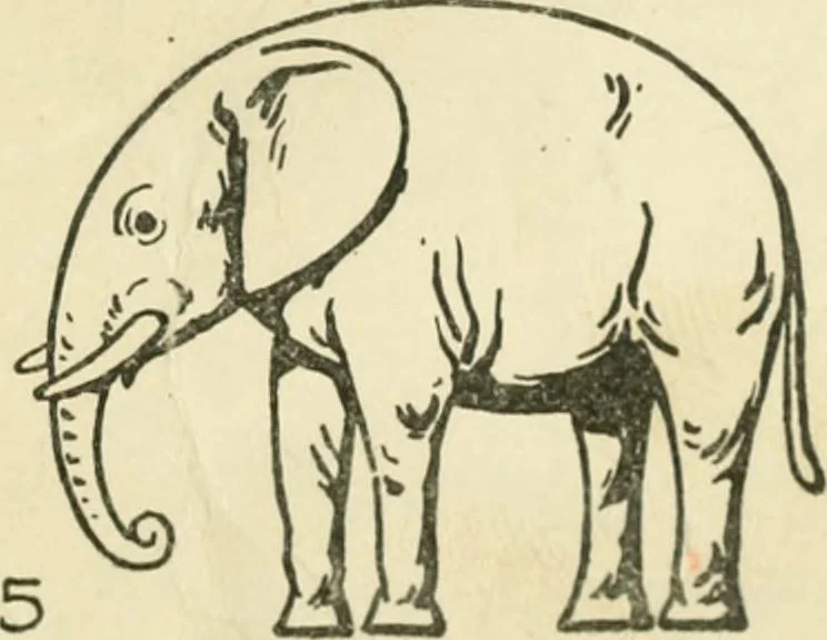 An illustration from Drawing made easy : a helpful book for young artists; the way to begin and finish your sketches, clearly shown step by step, 1921, leaf 51