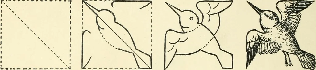 An illustration from Drawing made easy : a helpful book for young artists; the way to begin and finish your sketches, clearly shown step by step, 1921, leaf 56