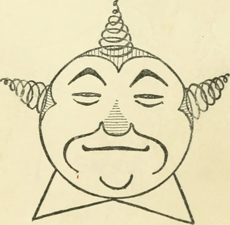 An illustration from Drawing made easy : a helpful book for young artists; the way to begin and finish your sketches, clearly shown step by step, 1921, leaf 7