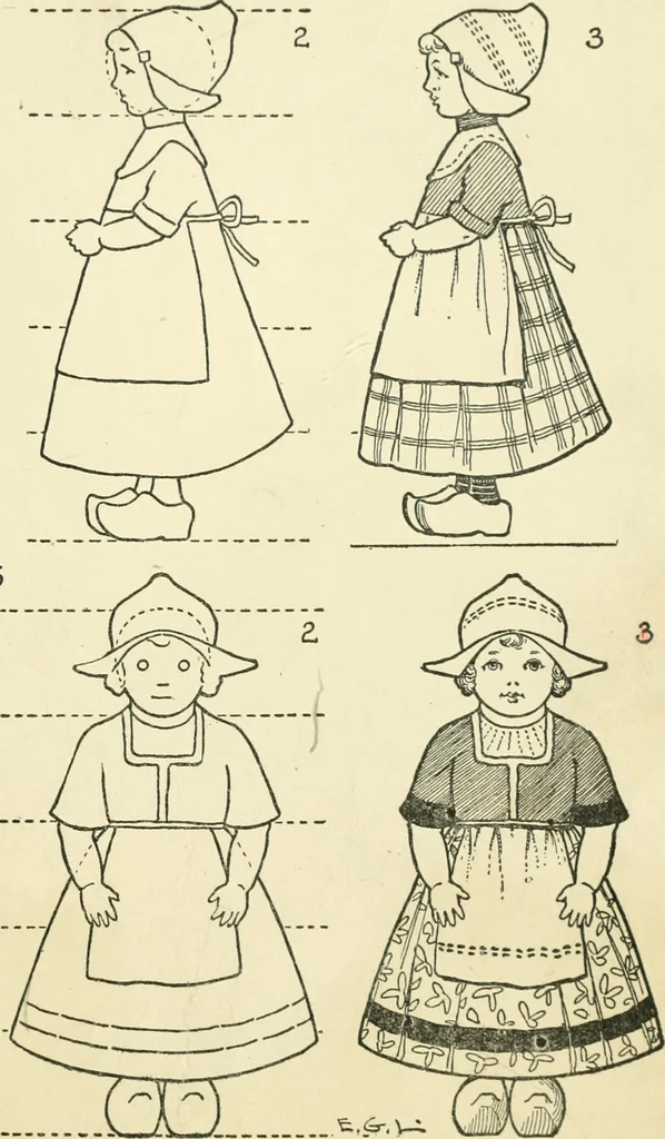 An illustration from Drawing made easy : a helpful book for young artists; the way to begin and finish your sketches, clearly shown step by step, 1921, leaf 73