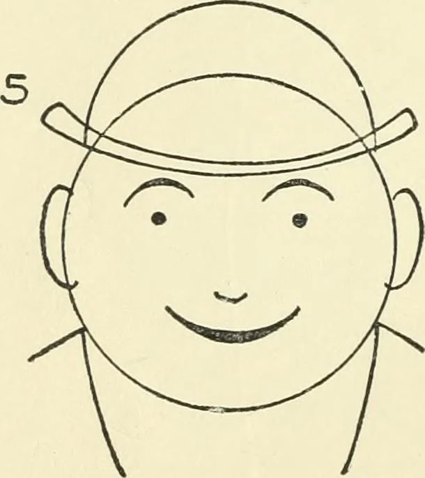 An illustration from Drawing made easy : a helpful book for young artists; the way to begin and finish your sketches, clearly shown step by step, 1921, leaf 78