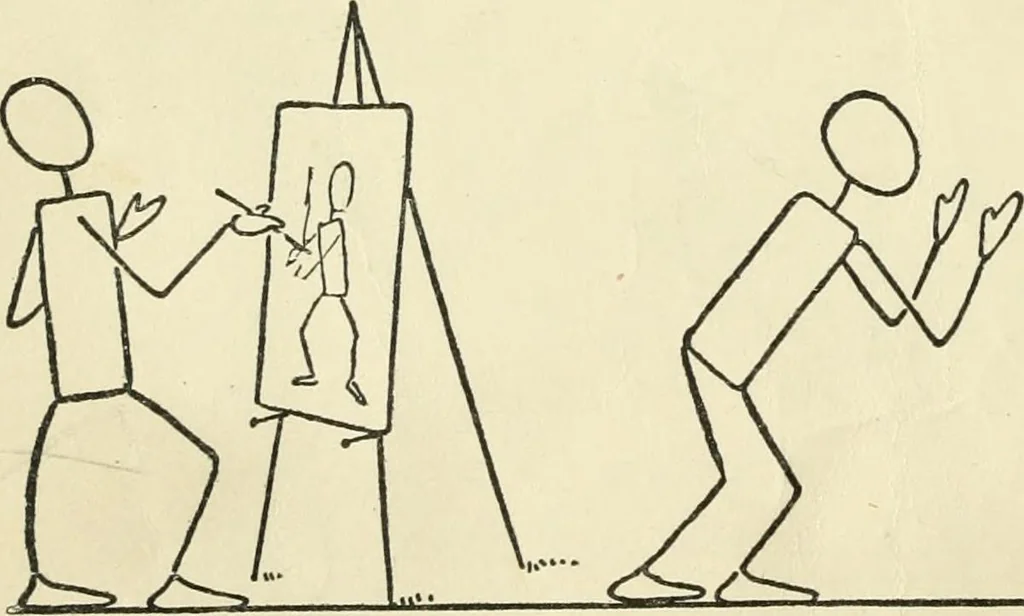 An illustration from Drawing made easy : a helpful book for young artists; the way to begin and finish your sketches, clearly shown step by step, 1921, leaf 84