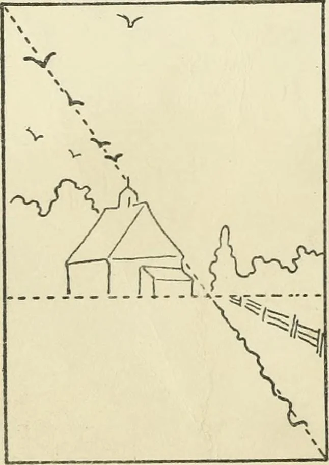 An illustration from Drawing made easy : a helpful book for young artists; the way to begin and finish your sketches, clearly shown step by step, 1921, leaf 92