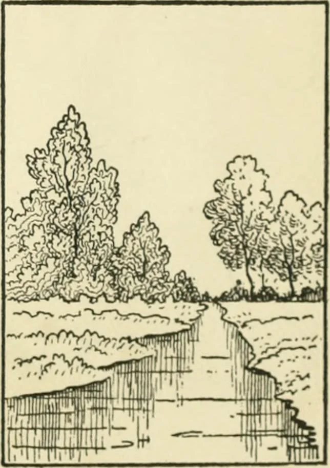 An illustration from Drawing made easy : a helpful book for young artists; the way to begin and finish your sketches, clearly shown step by step, 1921, leaf 93