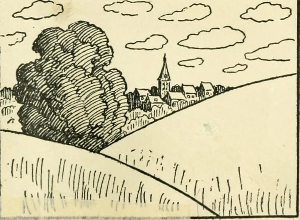 An illustration from Drawing made easy : a helpful book for young artists; the way to begin and finish your sketches, clearly shown step by step, 1921, leaf 95