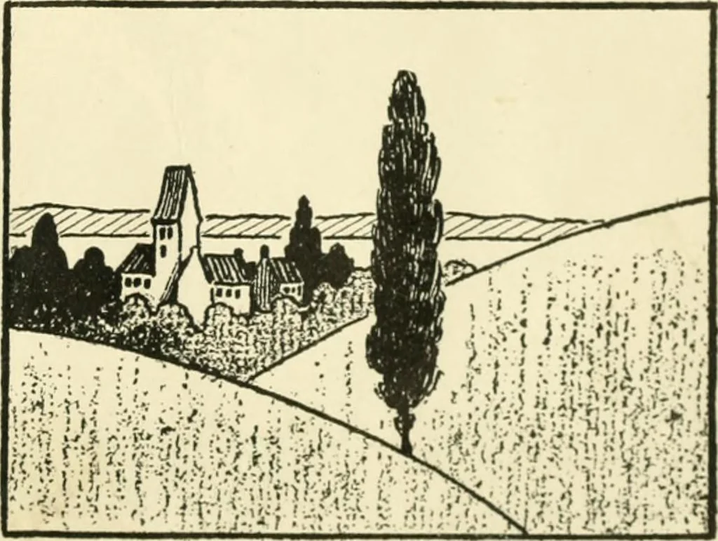 An illustration from Drawing made easy : a helpful book for young artists; the way to begin and finish your sketches, clearly shown step by step, 1921, leaf 95