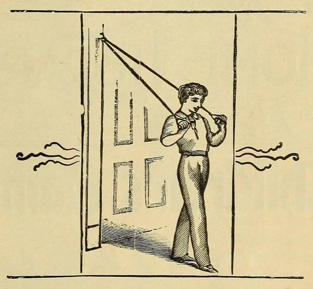 An illustration from Drawing room games, 1897, leaf 57