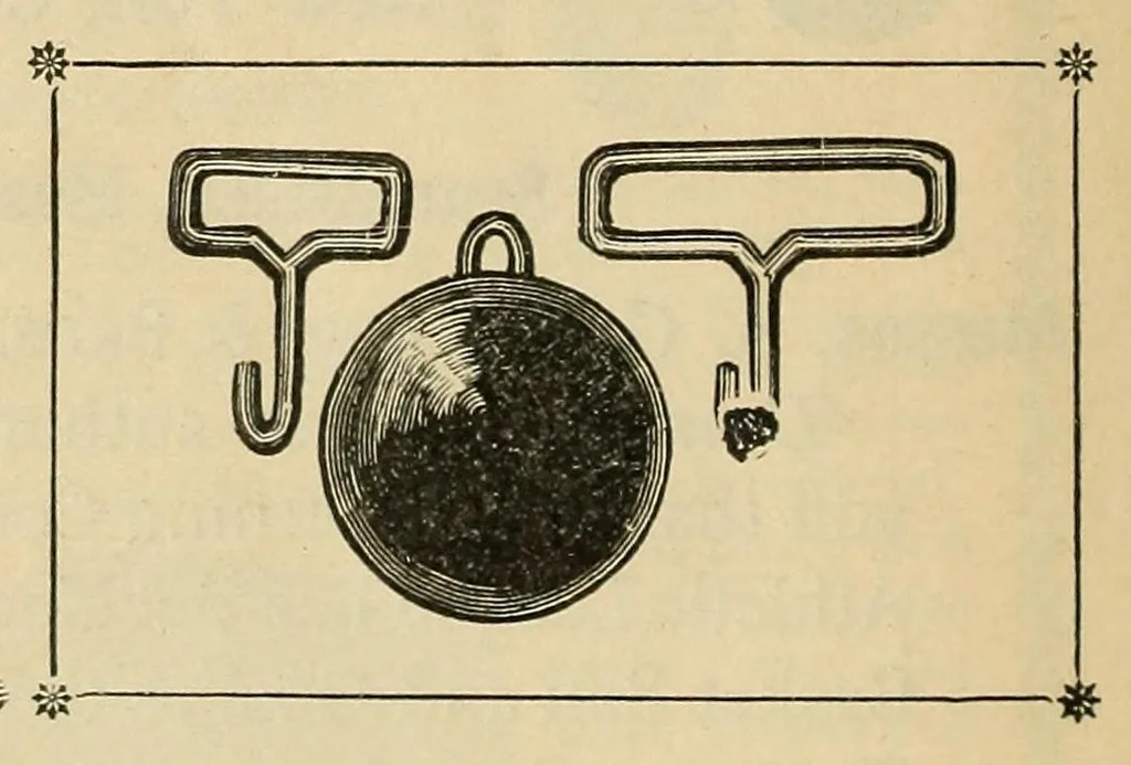 An illustration from Drawing room games, 1897, leaf 62