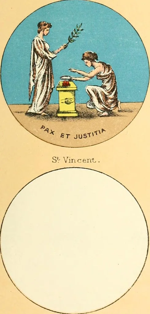 An illustration from Drawings of the flags in use at the present time by various nations, 1916, leaf 109