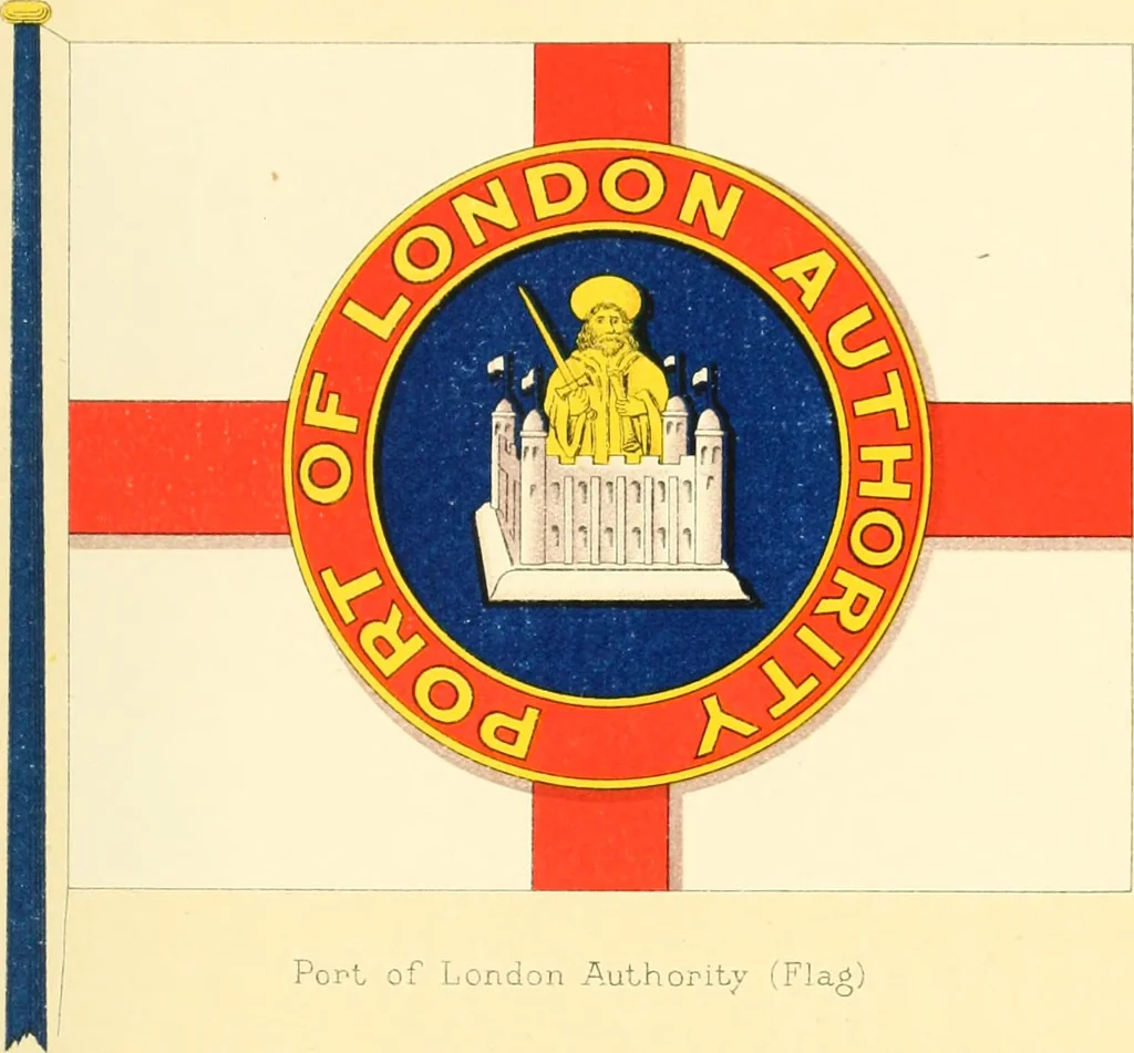 An illustration from Drawings of the flags in use at the present time by various nations, 1916, leaf 121