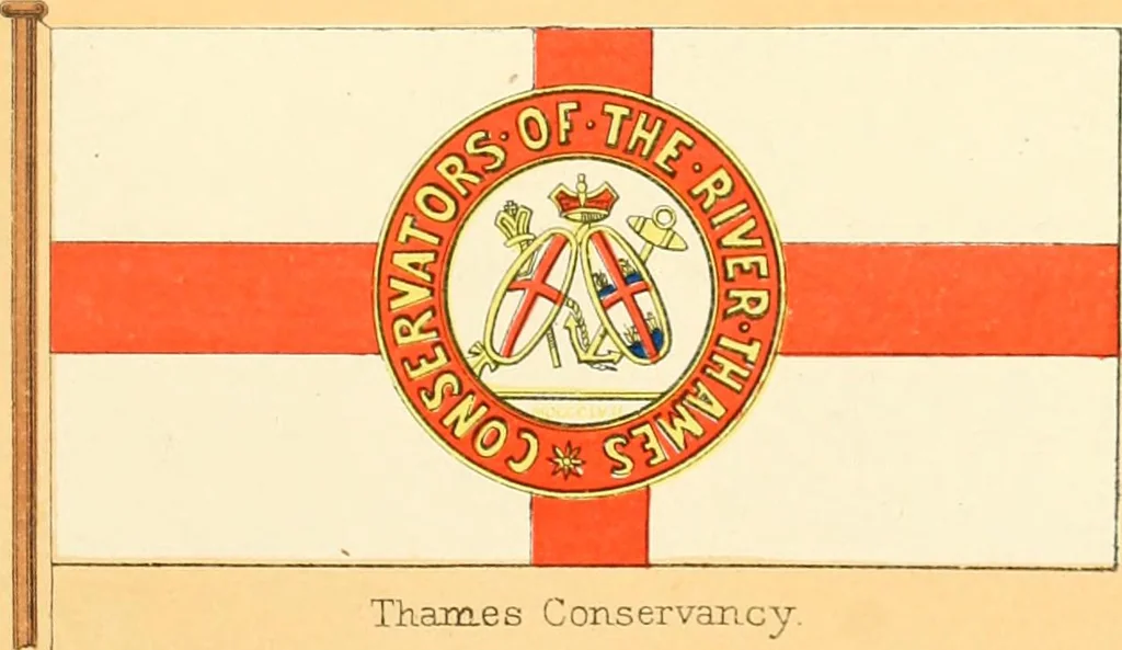 An illustration from Drawings of the flags in use at the present time by various nations, 1916, leaf 123