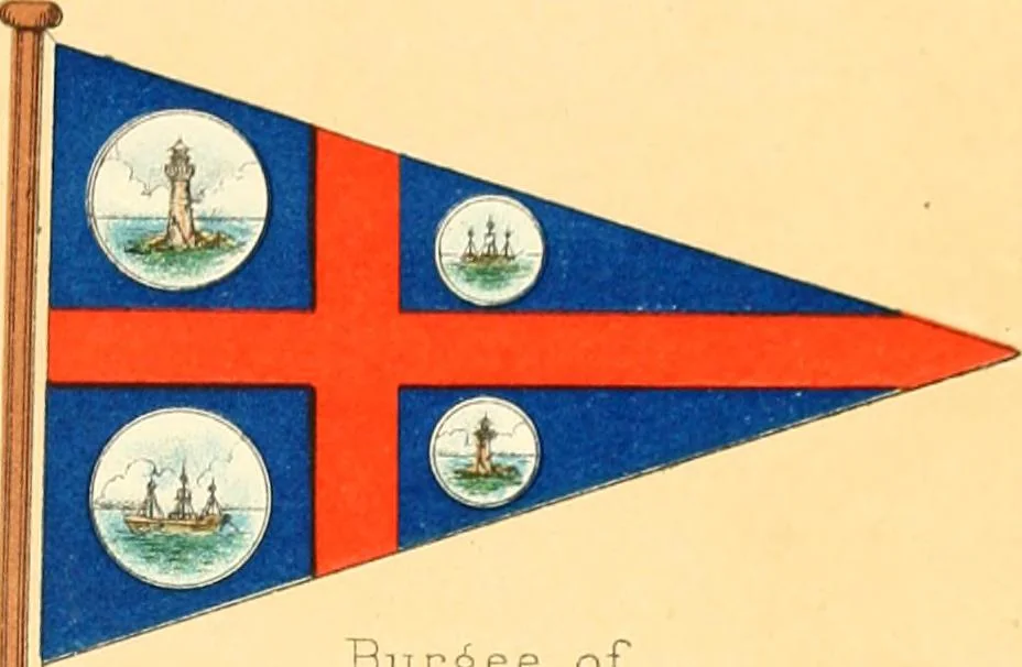 An illustration from Drawings of the flags in use at the present time by various nations, 1916, leaf 127