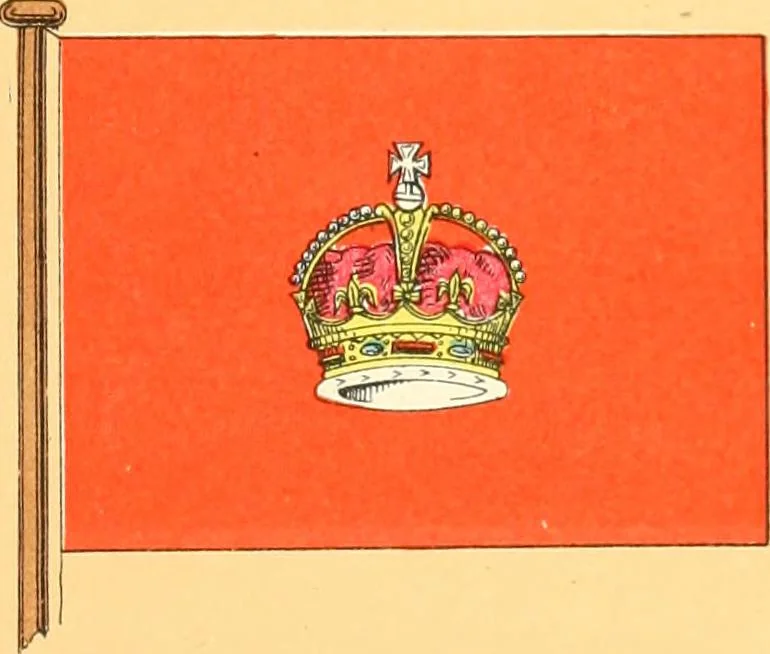 An illustration from Drawings of the flags in use at the present time by various nations, 1916, leaf 131