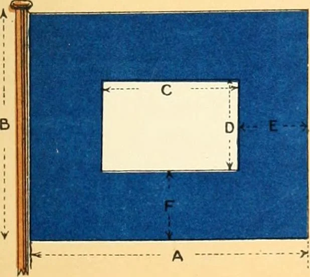An illustration from Drawings of the flags in use at the present time by various nations, 1916, leaf 133