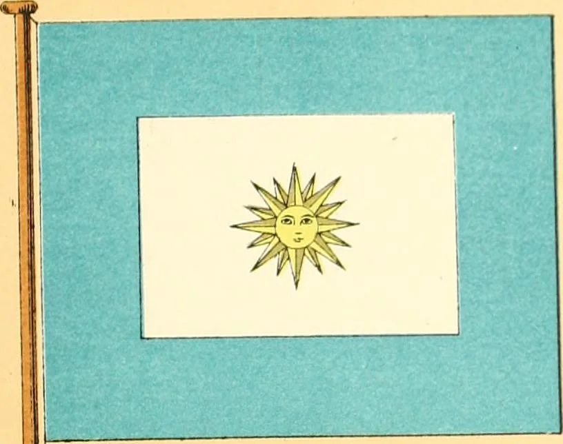 An illustration from Drawings of the flags in use at the present time by various nations, 1916, leaf 163