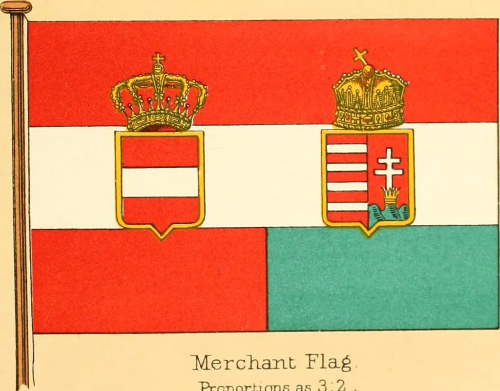An illustration from Drawings of the flags in use at the present time by various nations, 1916, leaf 177