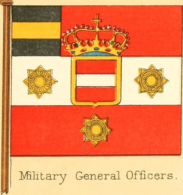 An illustration from Drawings of the flags in use at the present time by various nations, 1916, leaf 179