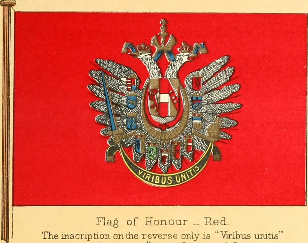 An illustration from Drawings of the flags in use at the present time by various nations, 1916, leaf 181