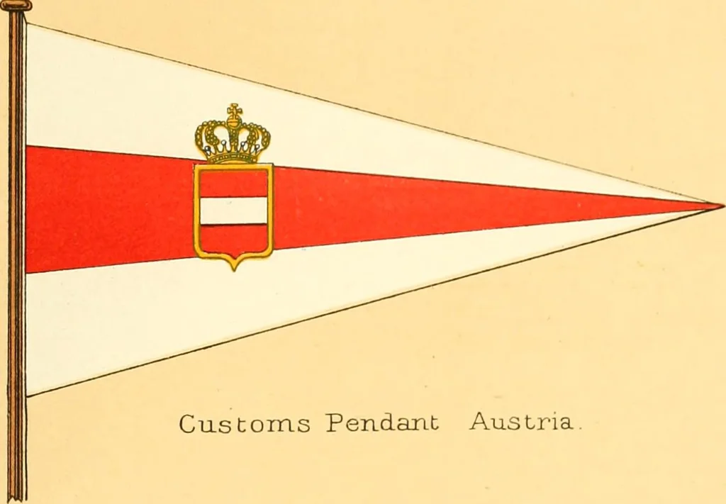 An illustration from Drawings of the flags in use at the present time by various nations, 1916, leaf 183