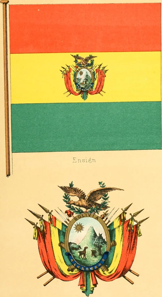 An illustration from Drawings of the flags in use at the present time by various nations, 1916, leaf 187
