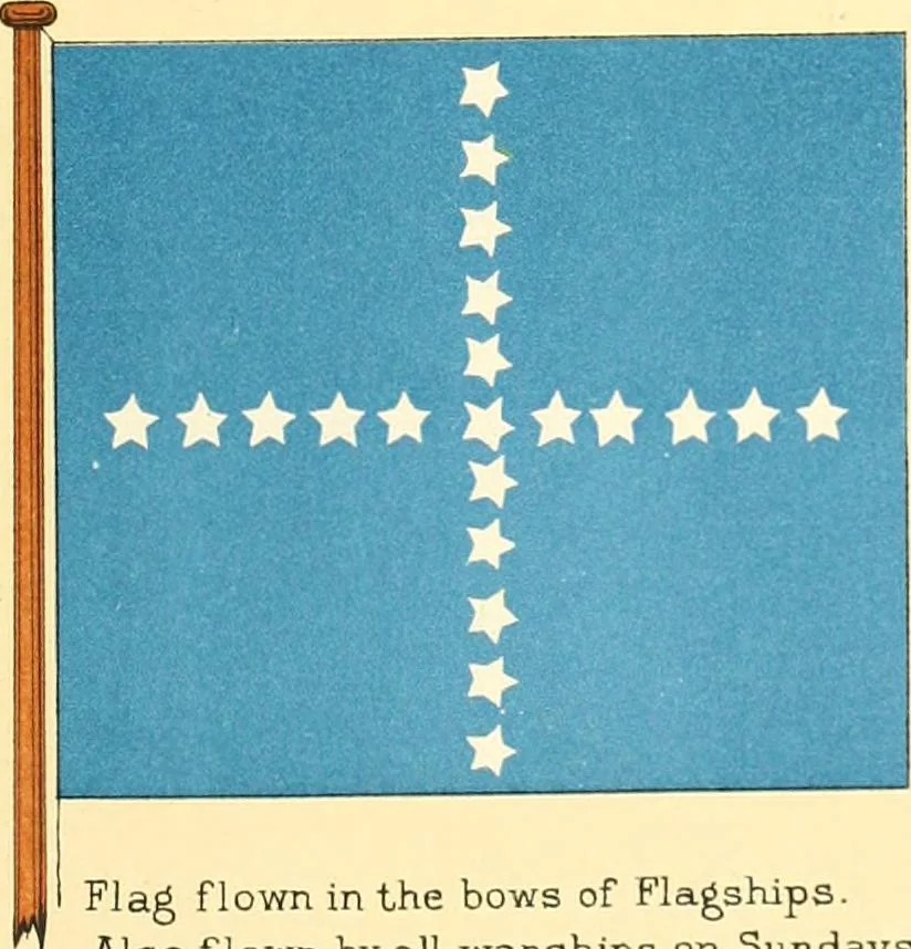 An illustration from Drawings of the flags in use at the present time by various nations, 1916, leaf 193