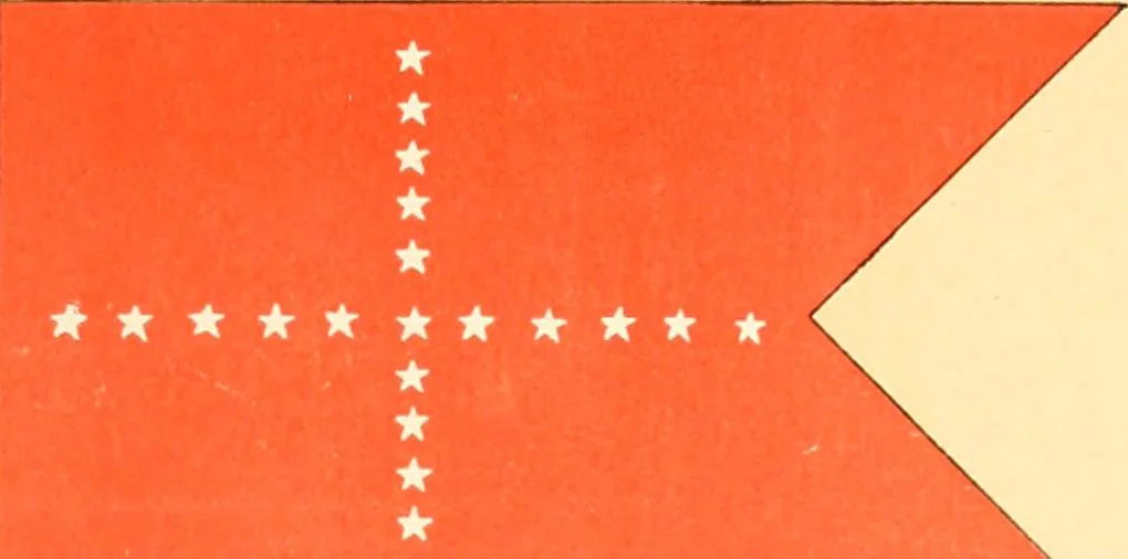 An illustration from Drawings of the flags in use at the present time by various nations, 1916, leaf 195