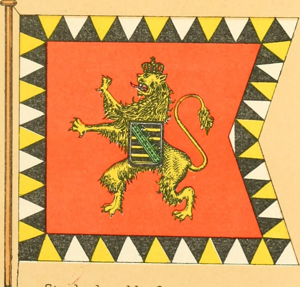 An illustration from Drawings of the flags in use at the present time by various nations, 1916, leaf 197