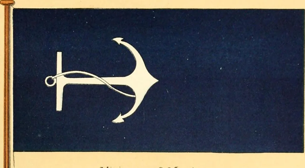 An illustration from Drawings of the flags in use at the present time by various nations, 1916, leaf 207