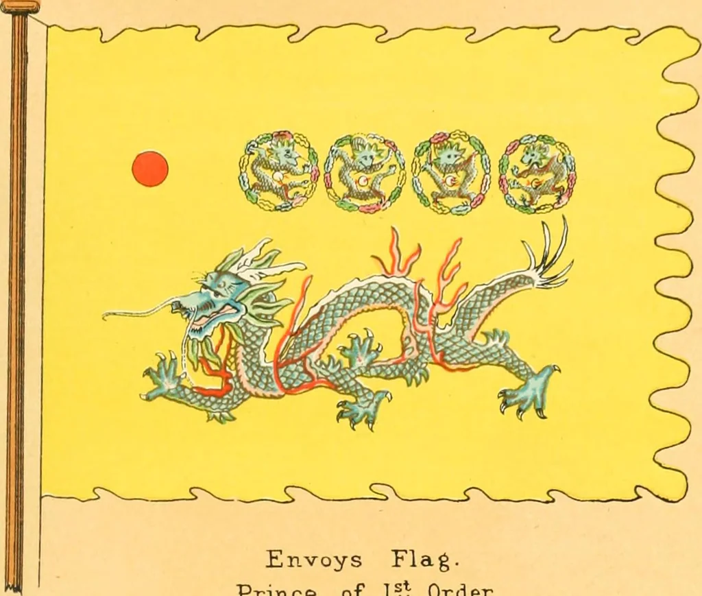An illustration from Drawings of the flags in use at the present time by various nations, 1916, leaf 213
