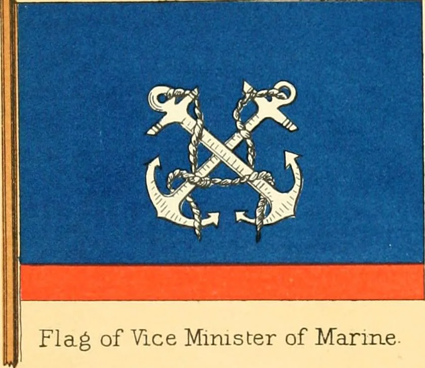 An illustration from Drawings of the flags in use at the present time by various nations, 1916, leaf 219