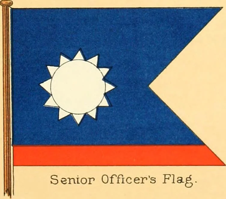 An illustration from Drawings of the flags in use at the present time by various nations, 1916, leaf 221