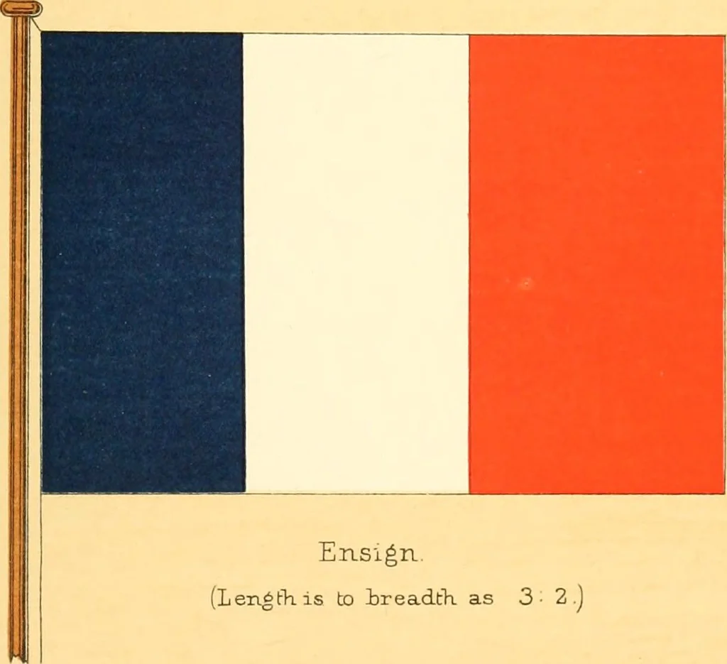 An illustration from Drawings of the flags in use at the present time by various nations, 1916, leaf 245