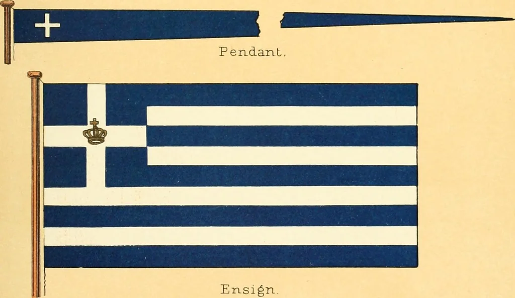 An illustration from Drawings of the flags in use at the present time by various nations, 1916, leaf 281