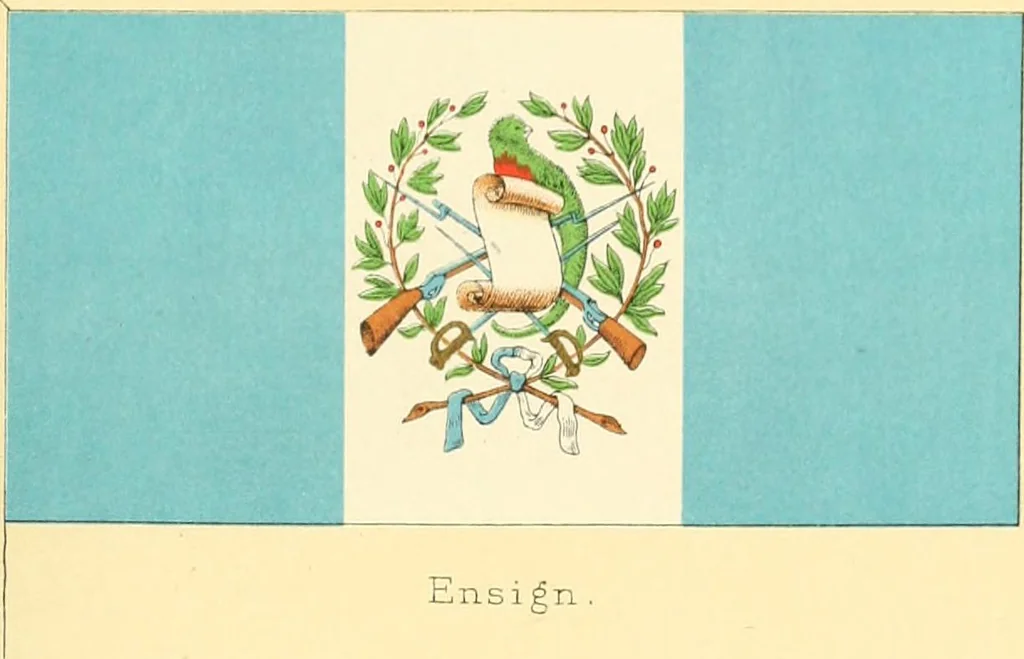 An illustration from Drawings of the flags in use at the present time by various nations, 1916, leaf 285