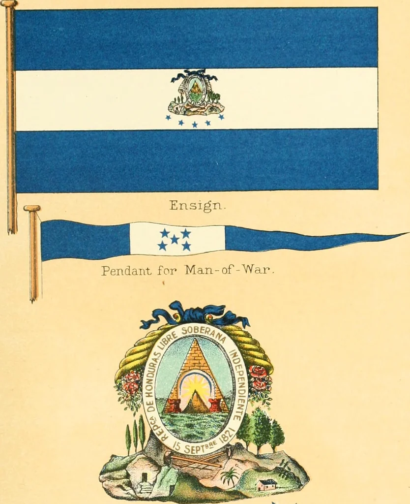 An illustration from Drawings of the flags in use at the present time by various nations, 1916, leaf 289