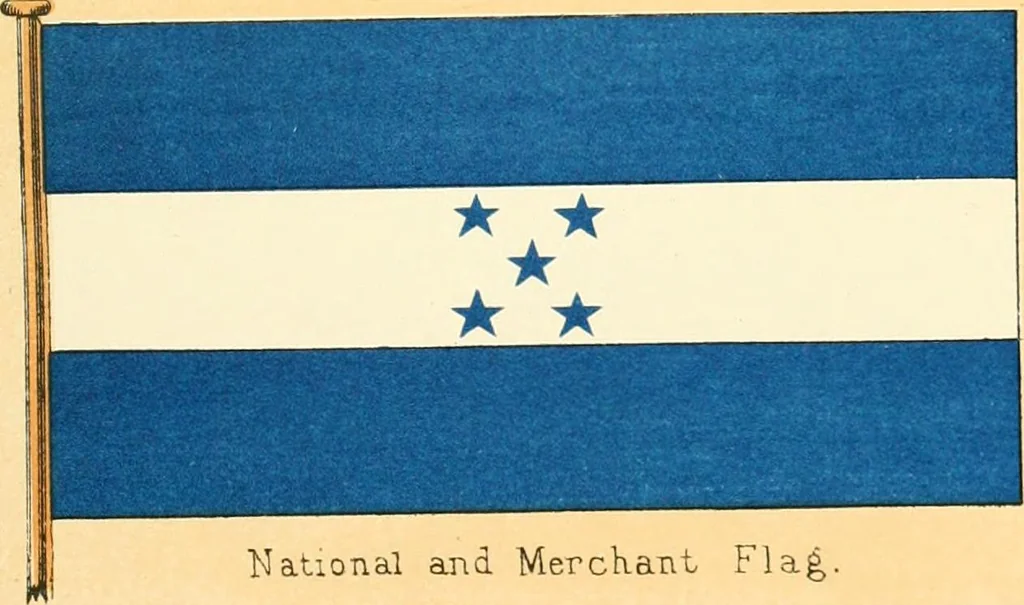 An illustration from Drawings of the flags in use at the present time by various nations, 1916, leaf 289