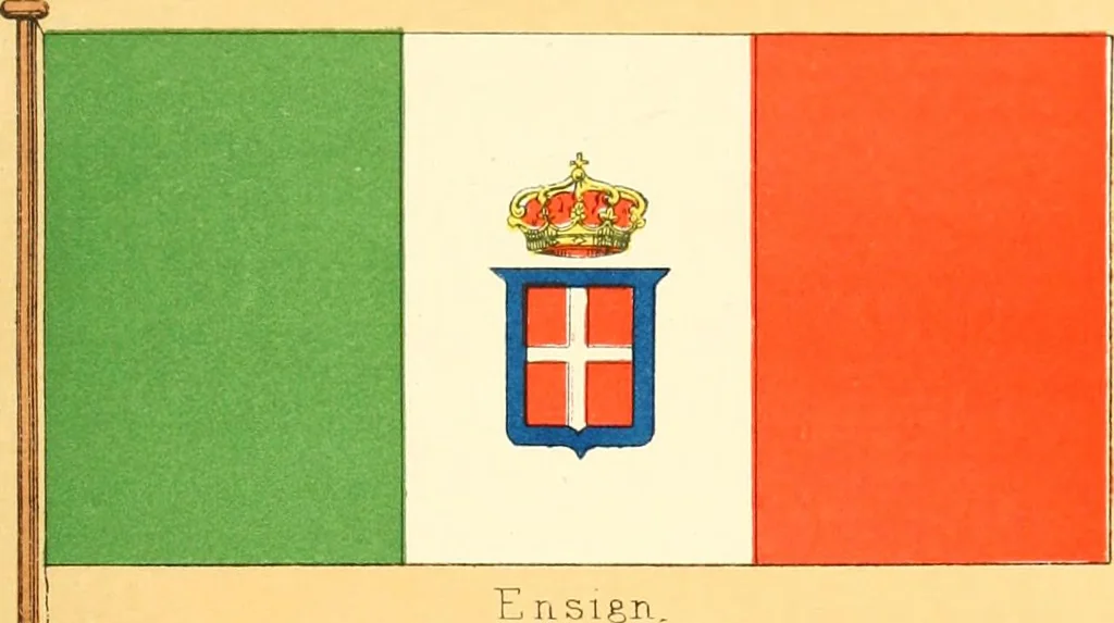 An illustration from Drawings of the flags in use at the present time by various nations, 1916, leaf 299