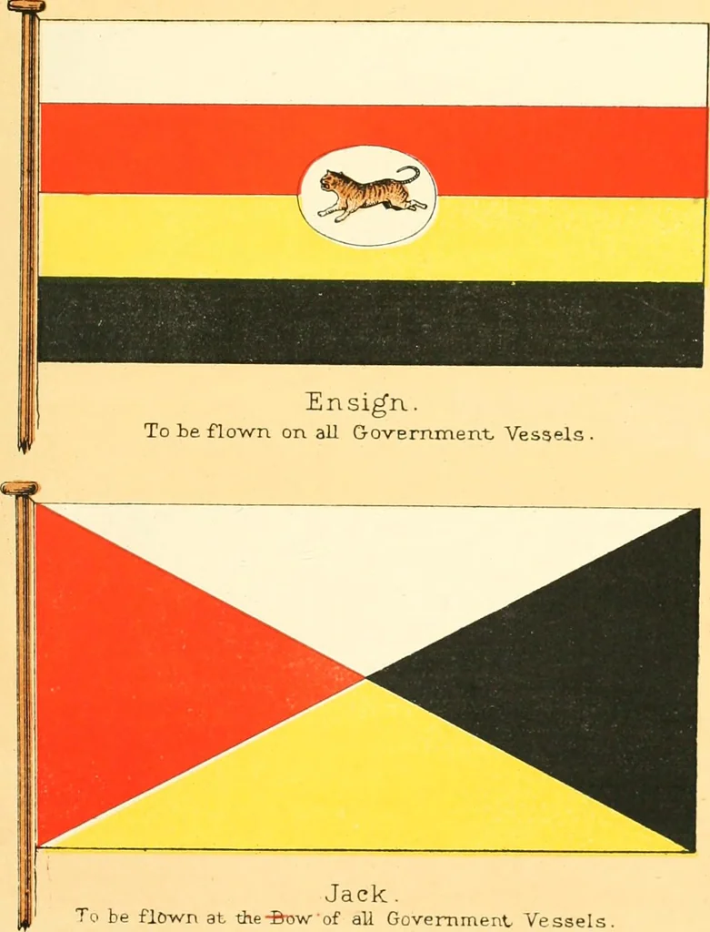 An illustration from Drawings of the flags in use at the present time by various nations, 1916, leaf 313