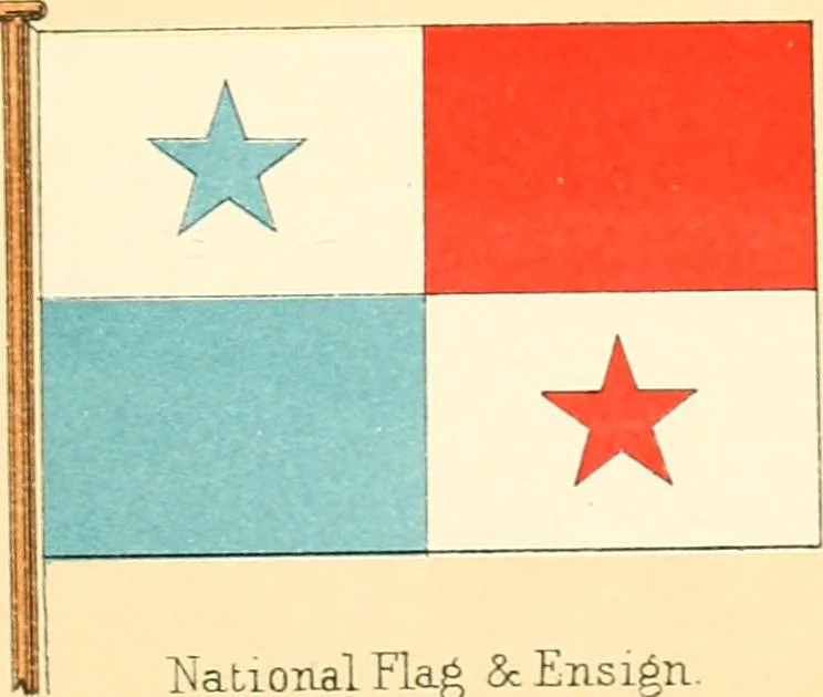 An illustration from Drawings of the flags in use at the present time by various nations, 1916, leaf 343