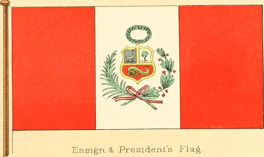 An illustration from Drawings of the flags in use at the present time by various nations, 1916, leaf 349