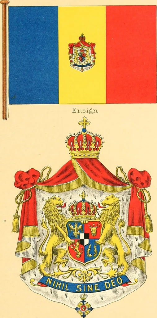 An illustration from Drawings of the flags in use at the present time by various nations, 1916, leaf 361