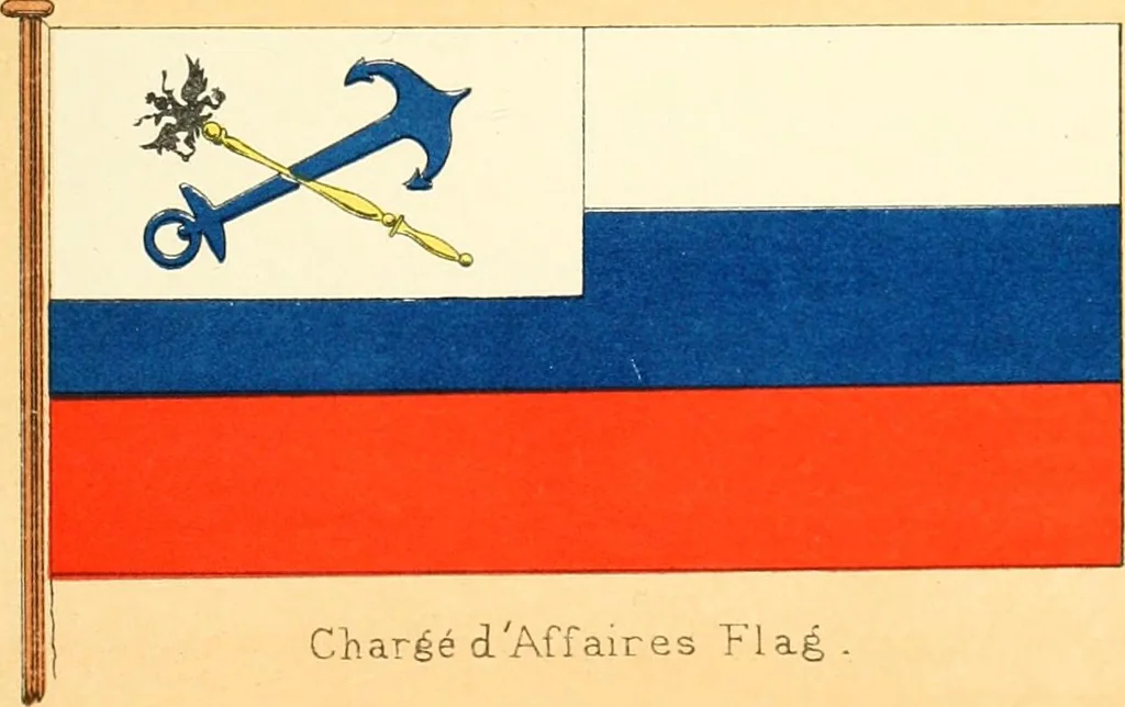 An illustration from Drawings of the flags in use at the present time by various nations, 1916, leaf 371