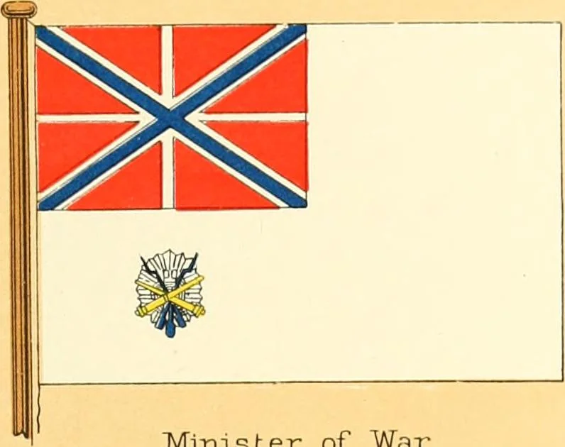 An illustration from Drawings of the flags in use at the present time by various nations, 1916, leaf 377