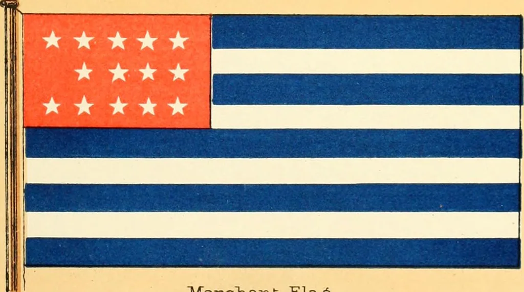 An illustration from Drawings of the flags in use at the present time by various nations, 1916, leaf 393