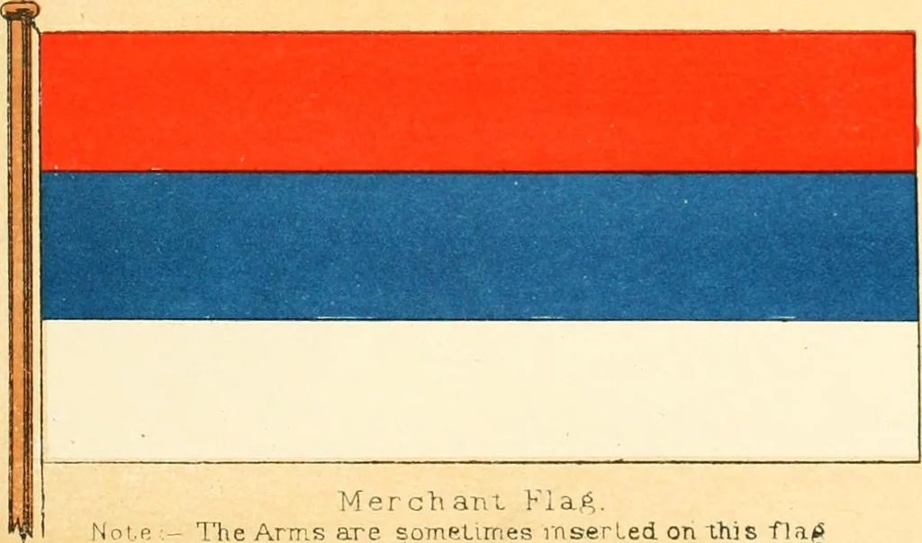 An illustration from Drawings of the flags in use at the present time by various nations, 1916, leaf 395