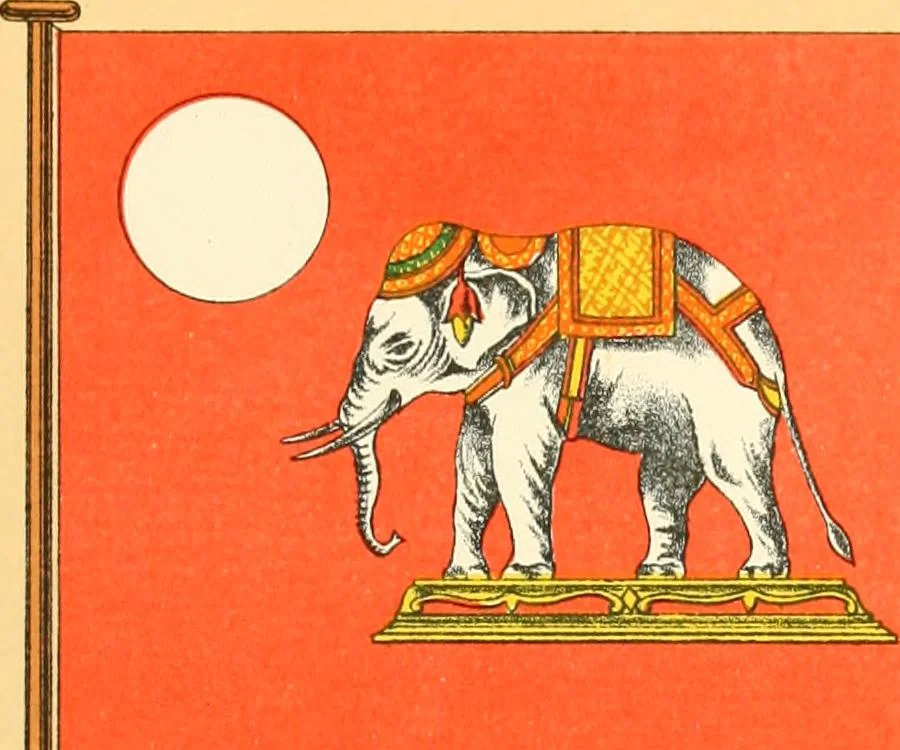 An illustration from Drawings of the flags in use at the present time by various nations, 1916, leaf 403