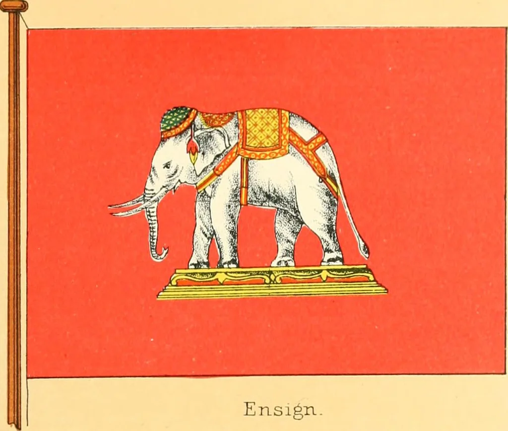 An illustration from Drawings of the flags in use at the present time by various nations, 1916, leaf 405