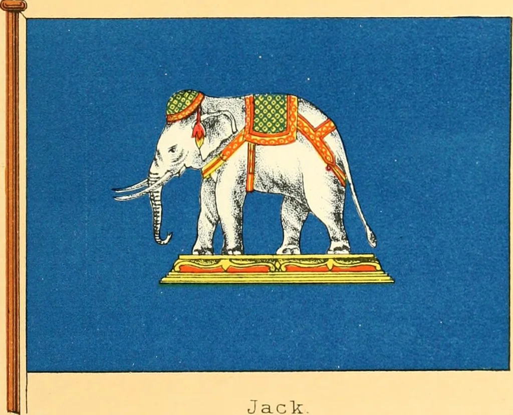 An illustration from Drawings of the flags in use at the present time by various nations, 1916, leaf 405
