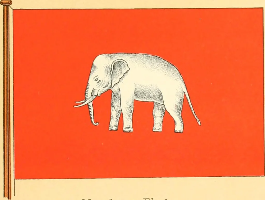 An illustration from Drawings of the flags in use at the present time by various nations, 1916, leaf 409
